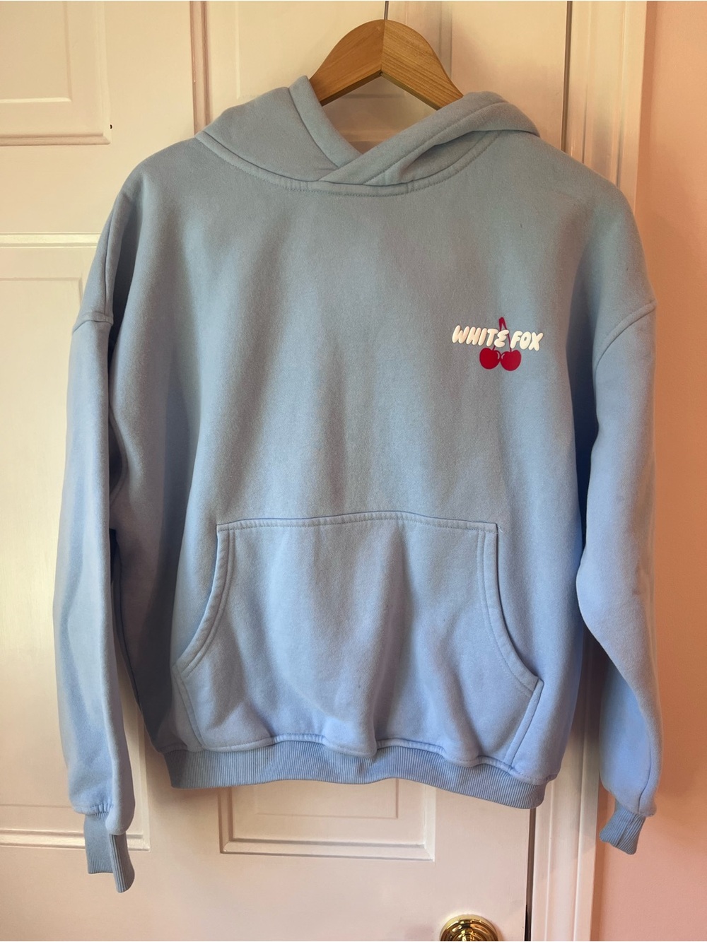 White Fox Club 14 Cassie Boxy Hoodie in Blue – XXS/XS